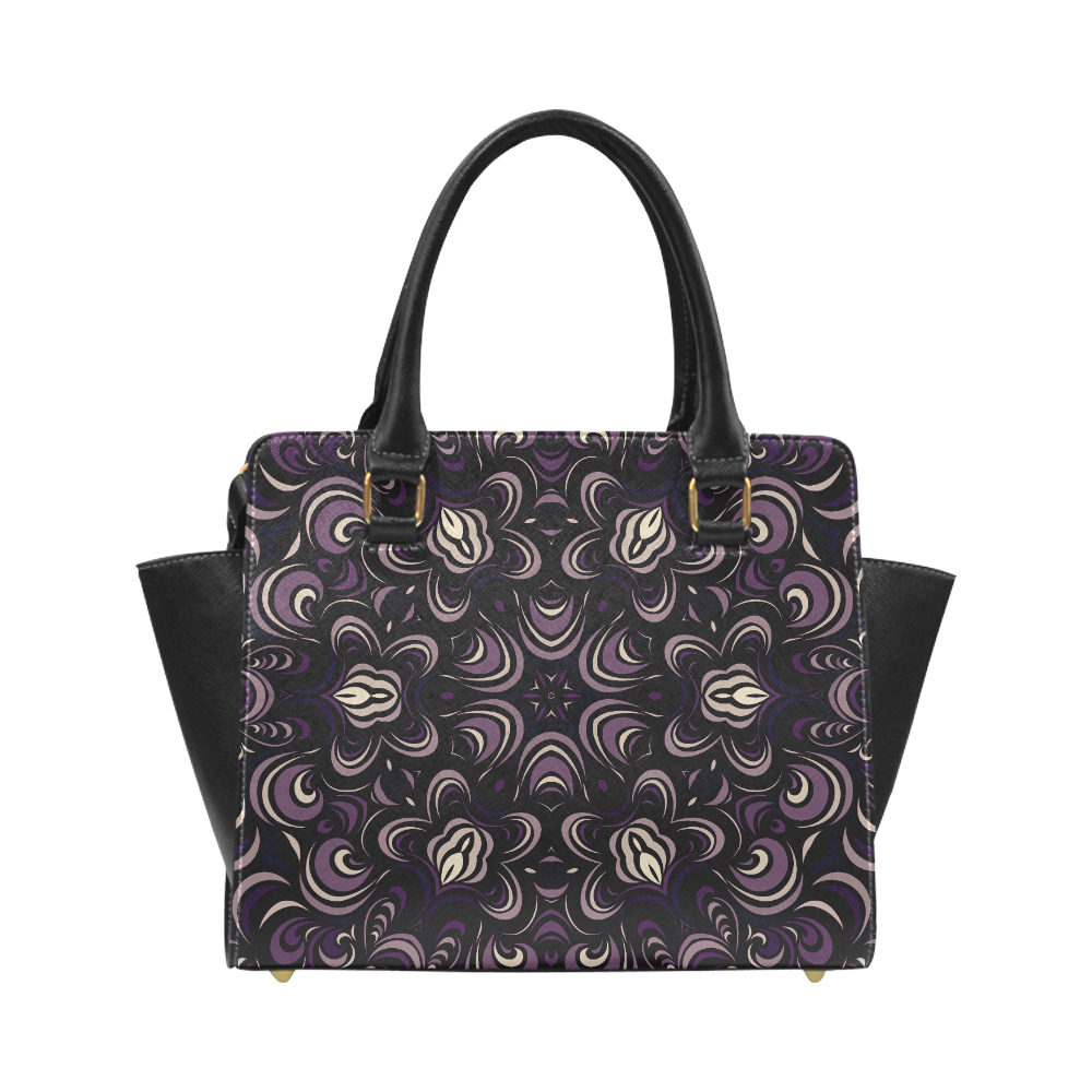 abstract pattern Classic Shoulder Handbag (Model 1653)