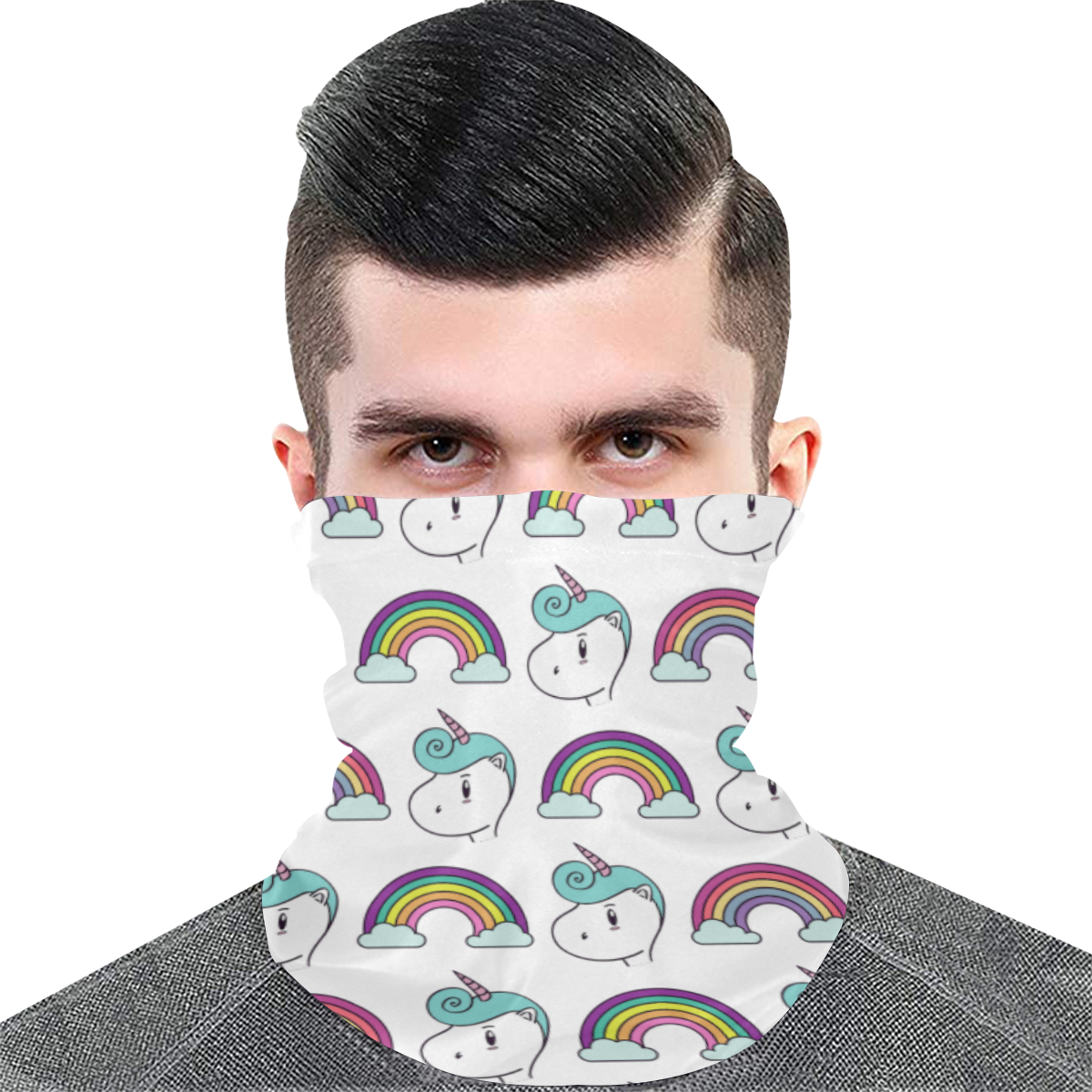 Unicorns and rainbows Multifunctional Dust-Proof Headwear (Pack of 10)