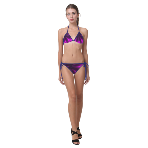 Purple Blossom Custom Bikini Swimsuit (Model S01)