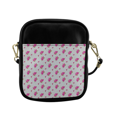 Roses and Pattern 1B by JamColors Sling Bag (Model 1627)