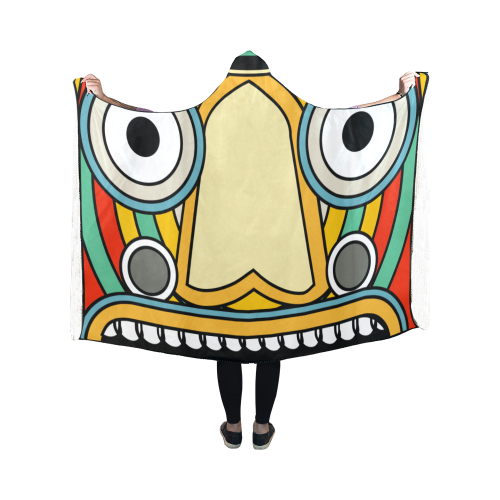 indian tribal Hooded Blanket 50''x40''