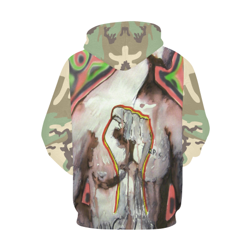 tpac-camo All Over Print Hoodie for Women (USA Size) (Model H13)