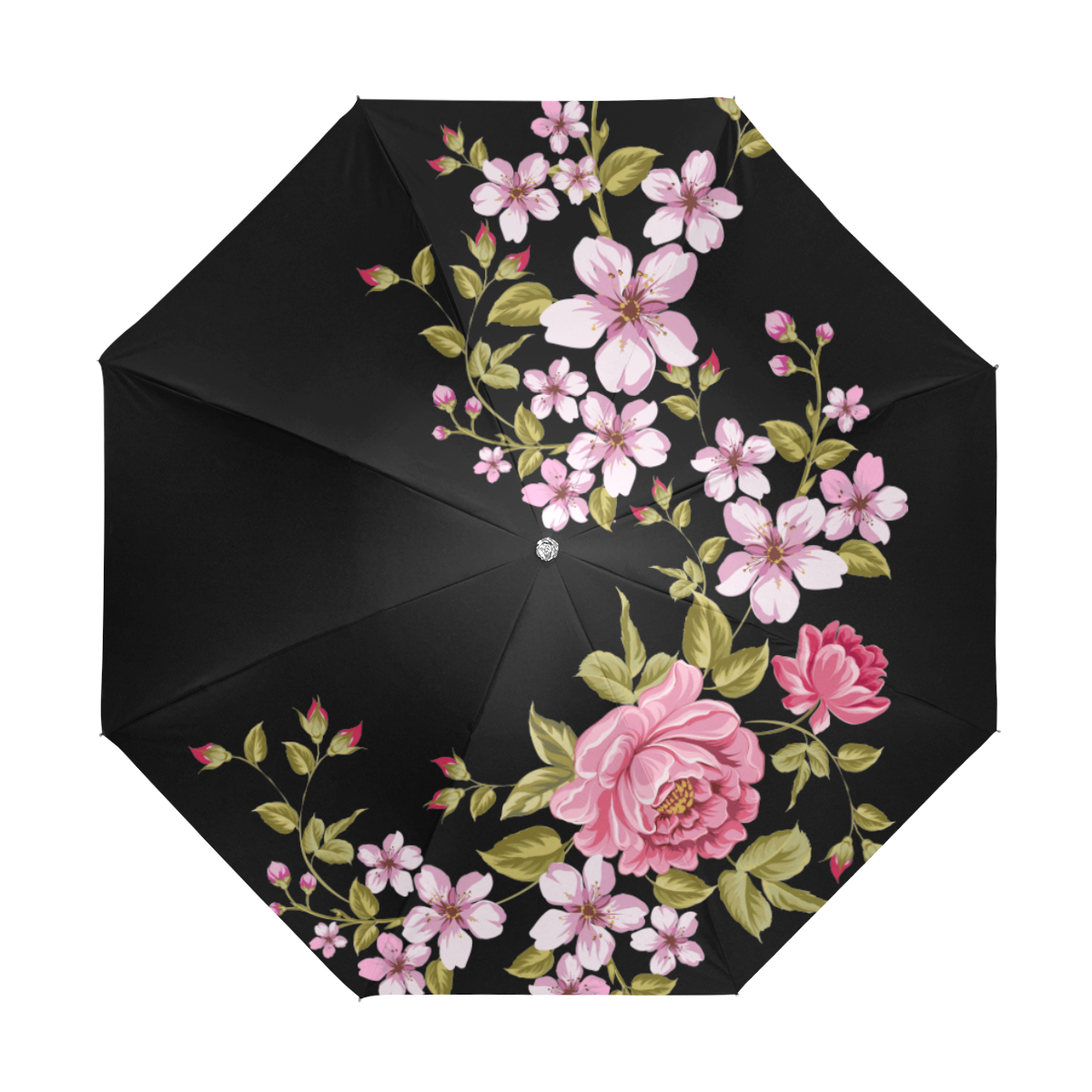 Pure Nature - Summer Of Pink Roses 1 Anti-UV Foldable Umbrella (U08)