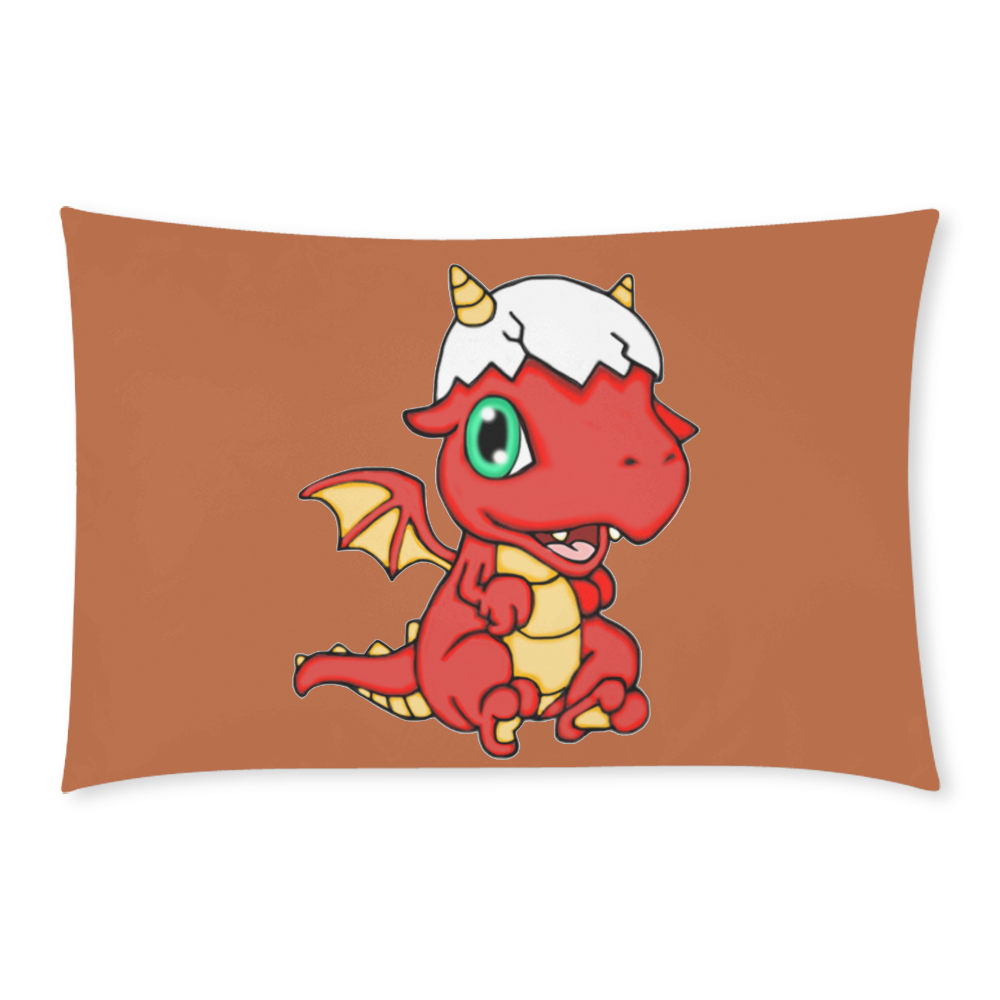 Baby Red Dragon Rust 3-Piece Bedding Set