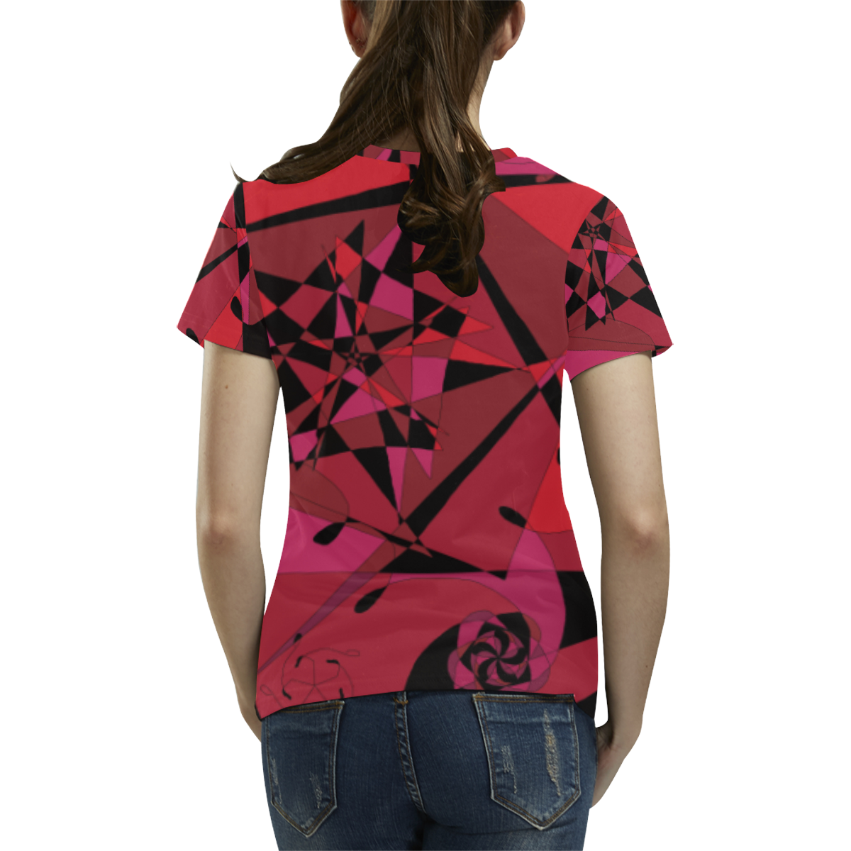 Abstract #8 S 2020 All Over Print T-Shirt for Women (USA Size) (Model T40)