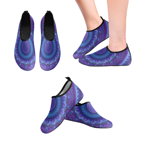 MANDALA PASSION OF LOVE Women's Slip-On Water Shoes (Model 056)