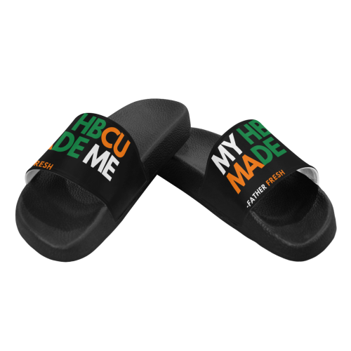 MY HBCU MADE ME Slides Black Men's Slide Sandals (Model 057)
