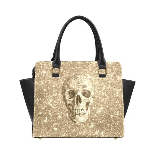 Modern sparkling Skull  by JamColors Classic Shoulder Handbag (Model 1653)