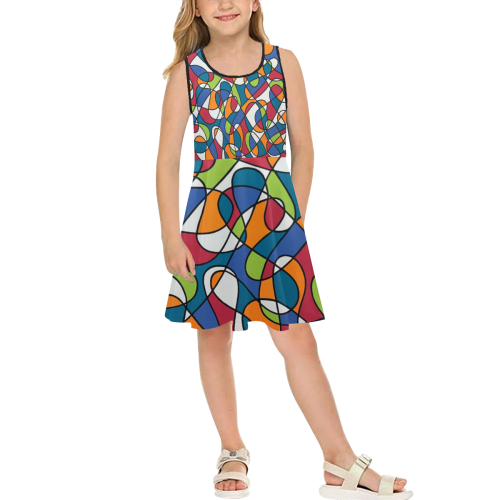 Inspiration Girls' Sleeveless Sundress (Model D56)