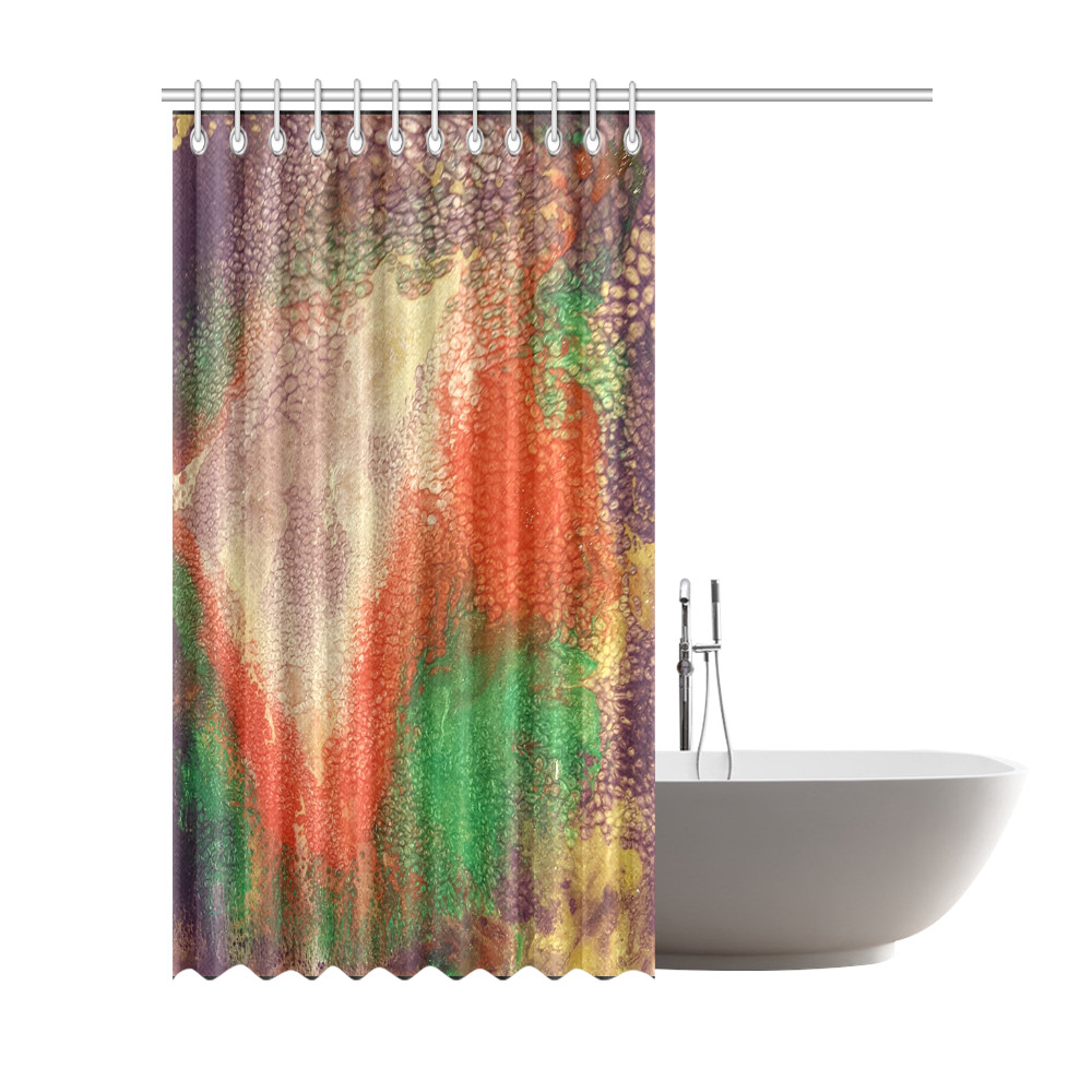 colorful Abstract Shower Curtain 72"x84"