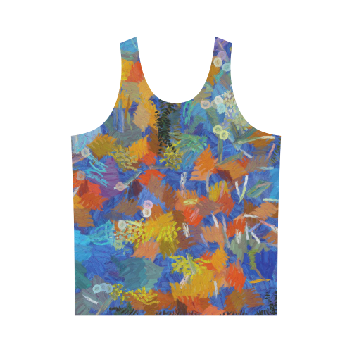 Colorful paint strokes All Over Print Tank Top for Men (Model T43)