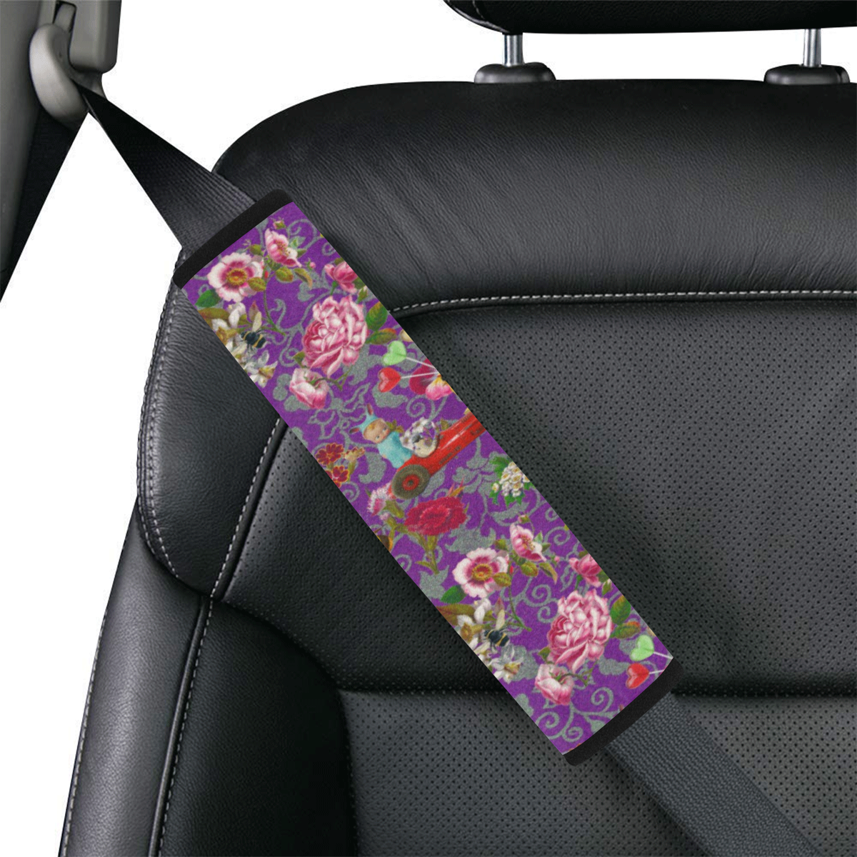 Spring Bank Holiday Car Seat Belt Cover 7''x12.6''