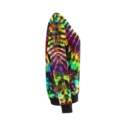 Rainbow Arch Tie Dye All Over Print Crewneck Sweatshirt for Women (Model H18)