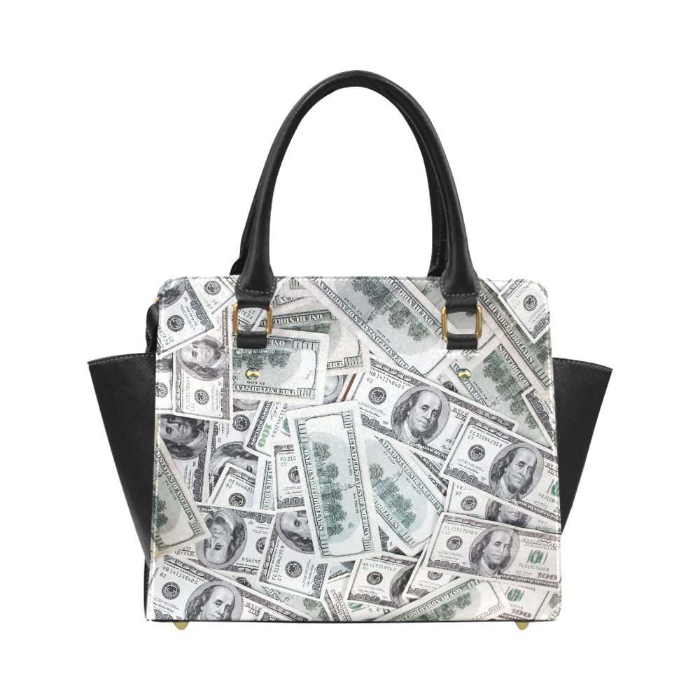 Cash Money / Hundred Dollar Bills Classic Shoulder Handbag (Model 1653)