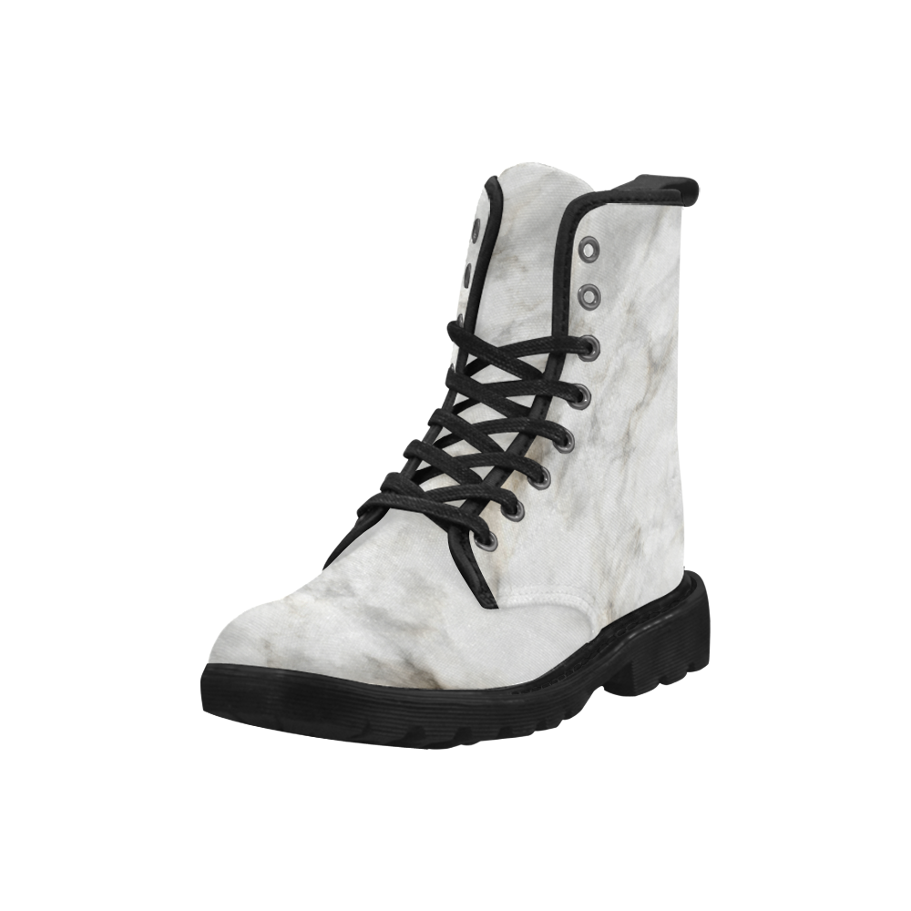 Marble Face by Jera Nour Martin Boots for Women (Black) (Model 1203H)