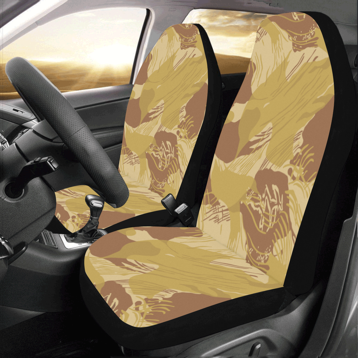 rhodesian experimental desert camouflage Car Seat Covers (Set of 2)