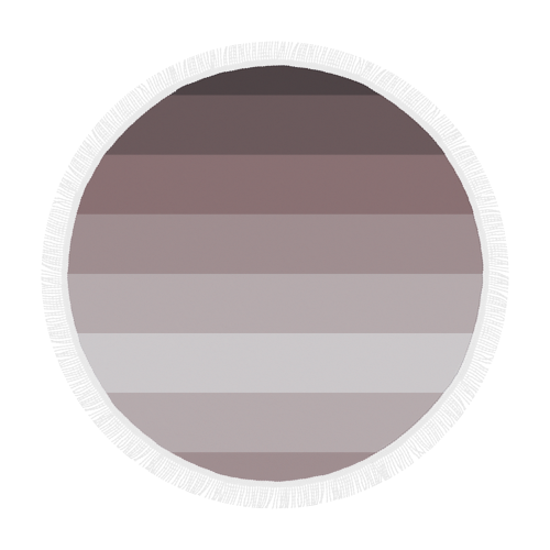 Grey multicolored stripes Circular Beach Shawl 59"x 59"