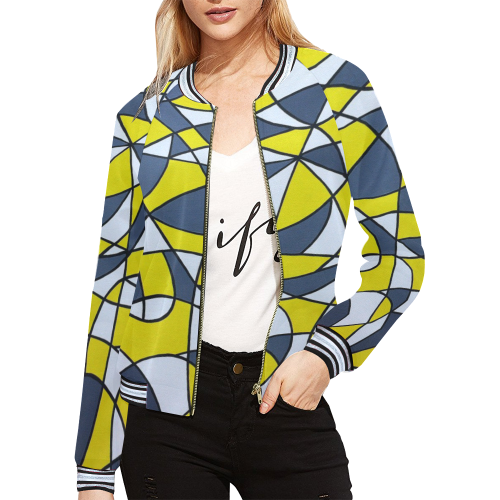 Liberty All Over Print Bomber Jacket for Women (Model H21)