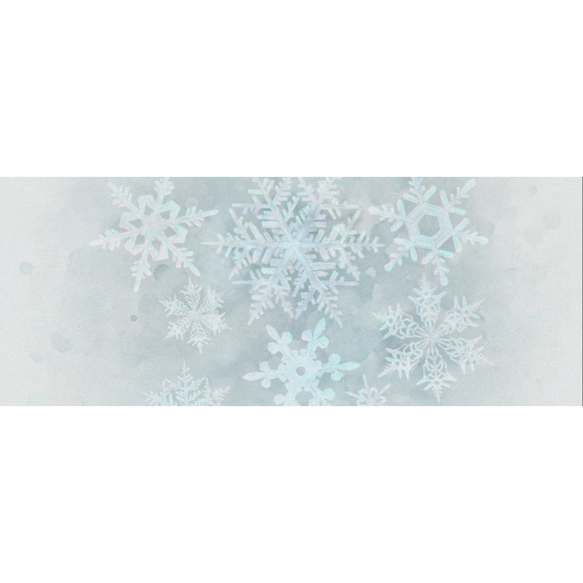 Snowflakes White and blue, Christmas Gift Wrapping Paper 58"x 23" (5 Rolls)