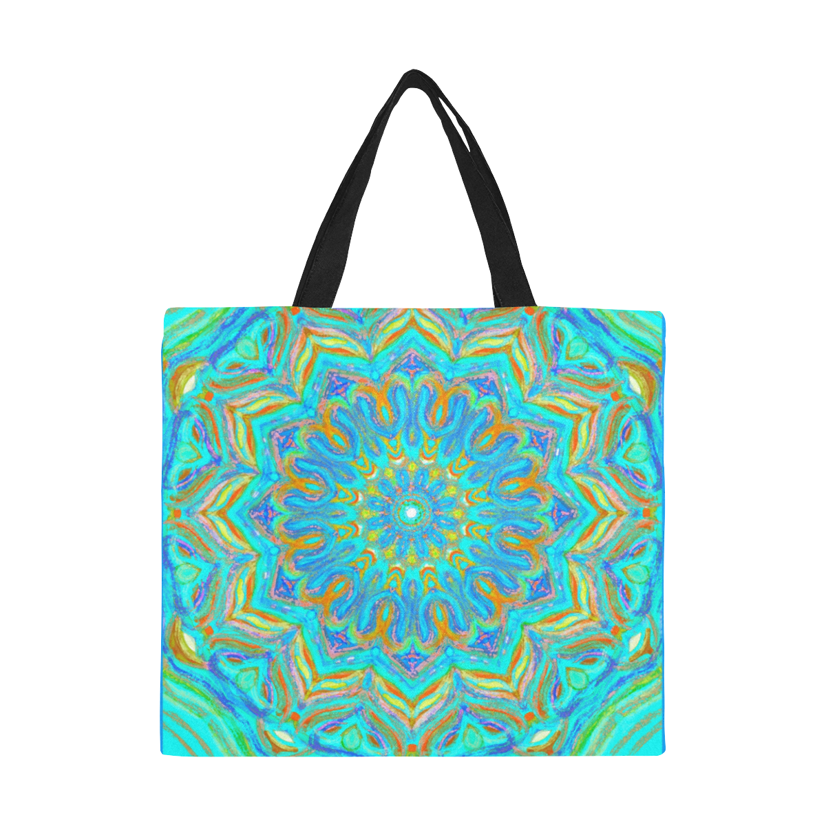 indian 7 All Over Print Canvas Tote Bag/Large (Model 1699)