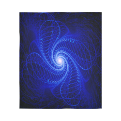 Void Energy Source Blacklight Mandala Magick Cotton Linen Wall Tapestry 51"x 60"
