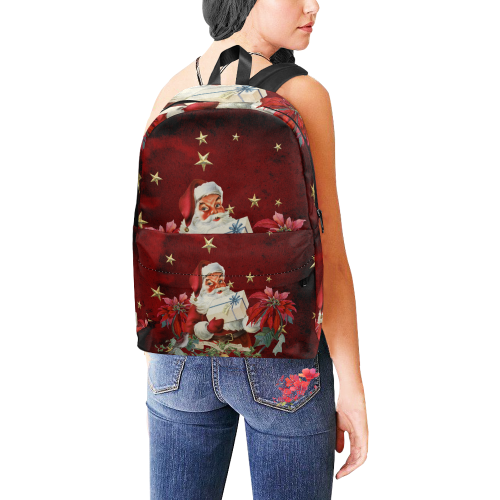Santa Claus with gifts, vintage Unisex Classic Backpack (Model 1673)
