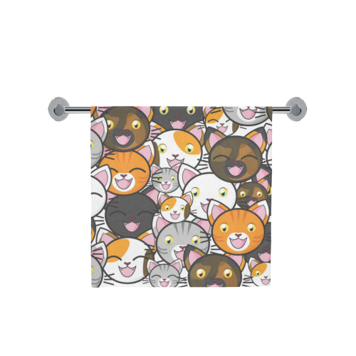 Funny Cats All Over Bath Towel 30"x56"