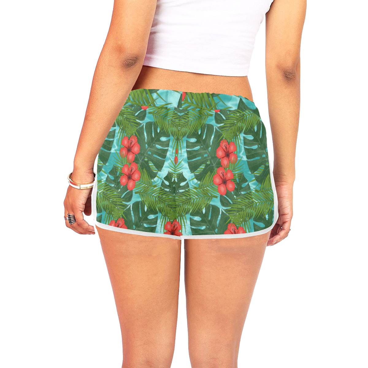 Tropical Vacation Women's All Over Print Relaxed Shorts (Model L19)