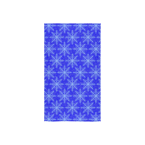 Blue Snowflakes Custom Towel 16"x28"