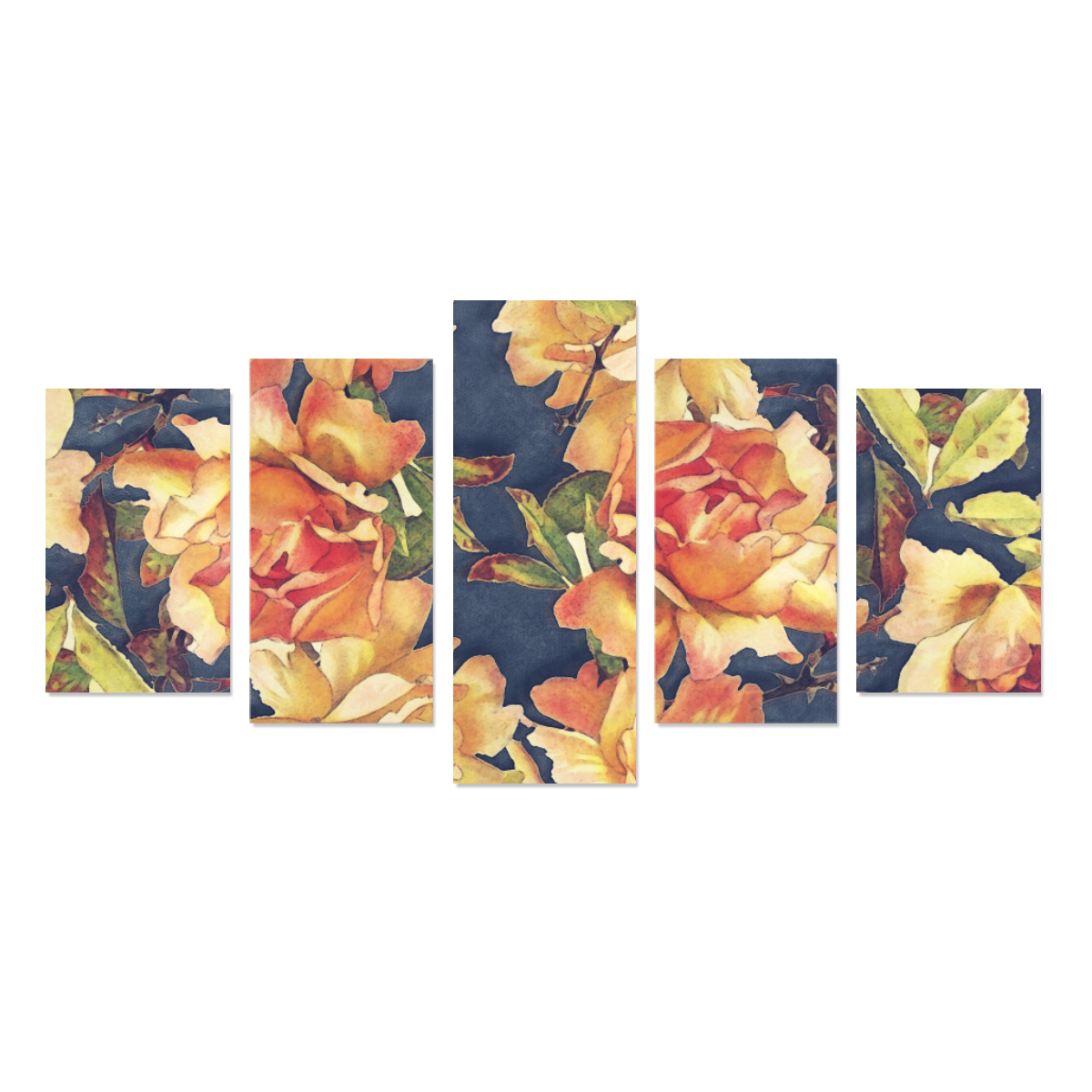 flowers #flowers #pattern #flora Canvas Print Sets C (No Frame)