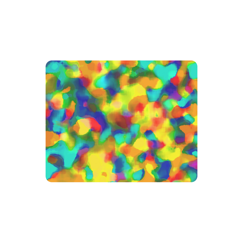 Colorful watercolors texture Rectangle Mousepad