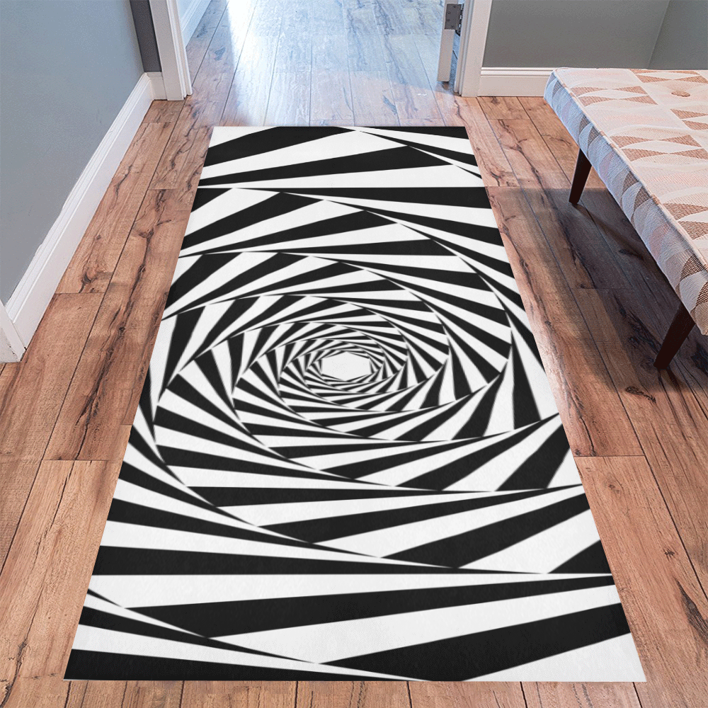 Spiral Area Rug 9'6''x3'3''