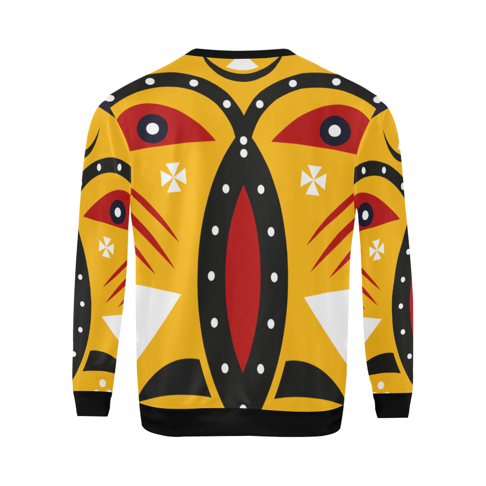 kuba tribal All Over Print Crewneck Sweatshirt for Men (Model H18)