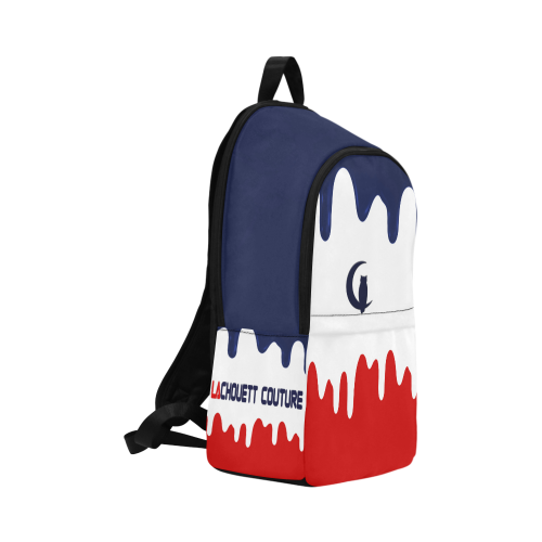 LACHOUETT BLUE DRIPPIN' LOGO Fabric Backpack for Adult (Model 1659)