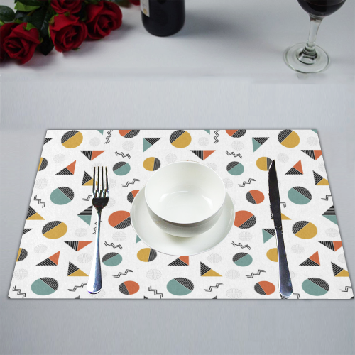 Geo Cutting Shapes Placemat 14’’ x 19’’ (Six Pieces)