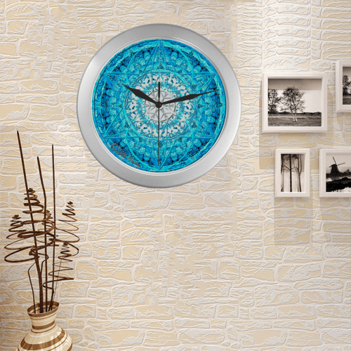 sitrehaim-kafui 3 Silver Color Wall Clock