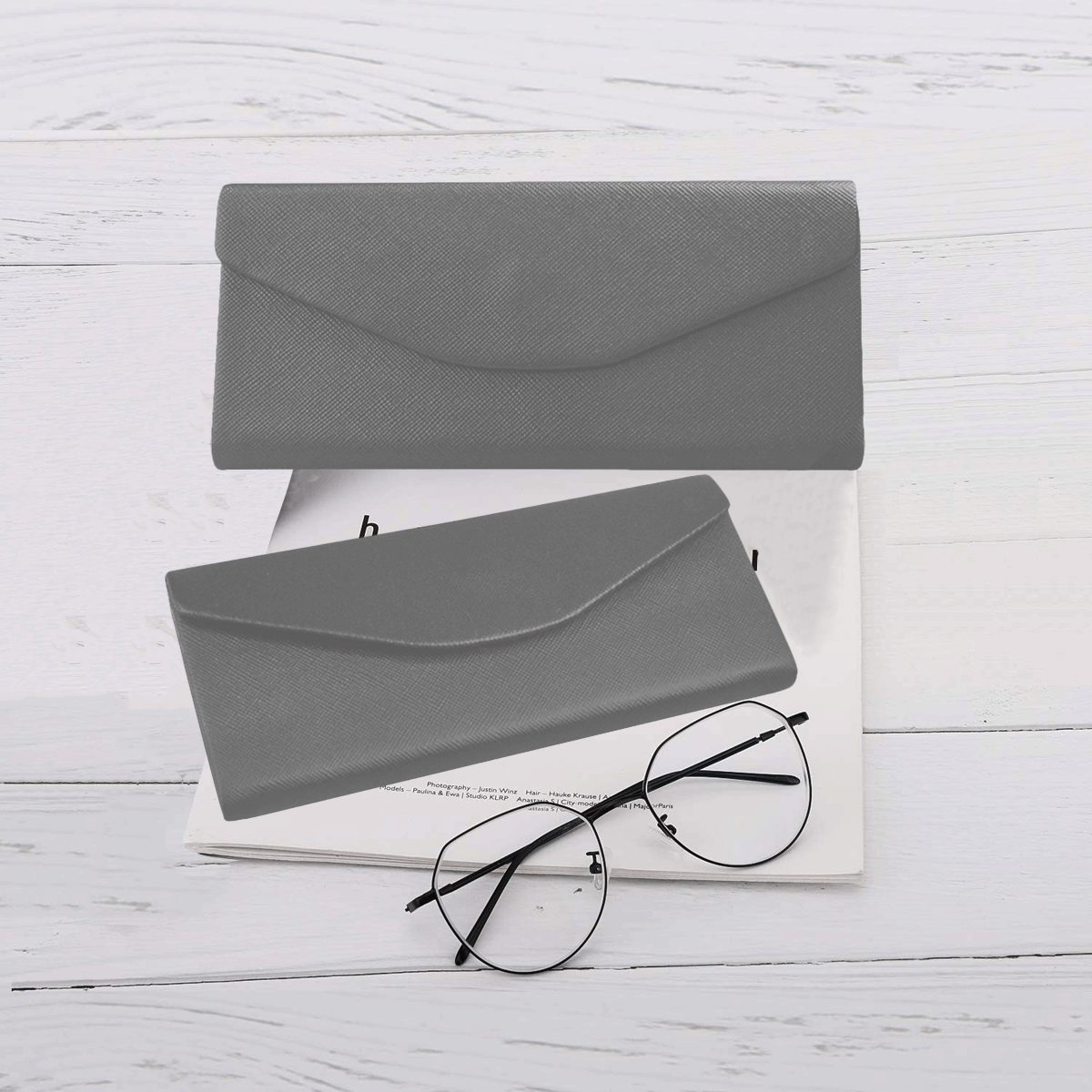 color dim grey Custom Foldable Glasses Case