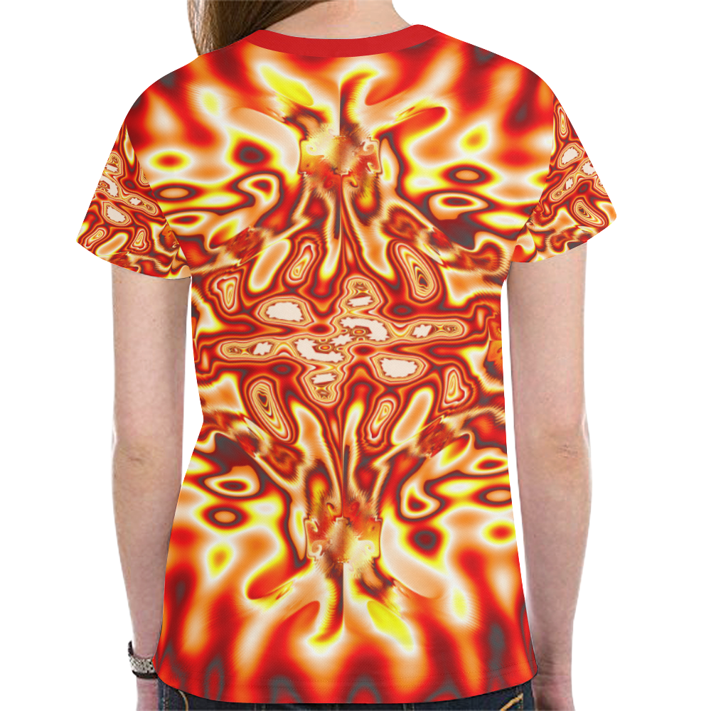 Infected New All Over Print T-shirt for Women (Model T45)