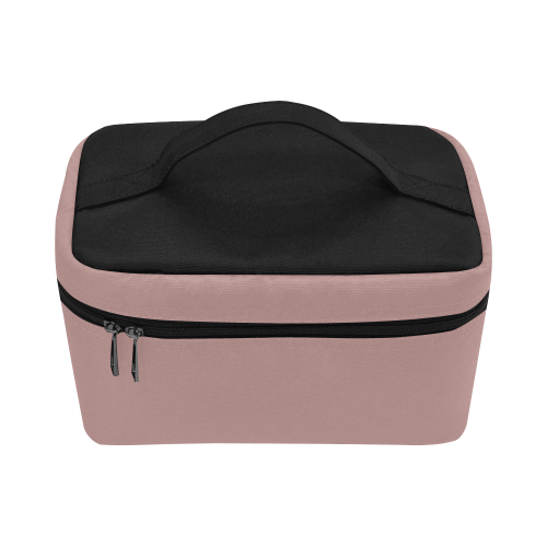 color rosy brown Cosmetic Bag/Large (Model 1658)