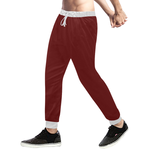 color blood red Men's All Over Print Sweatpants (Model L11)