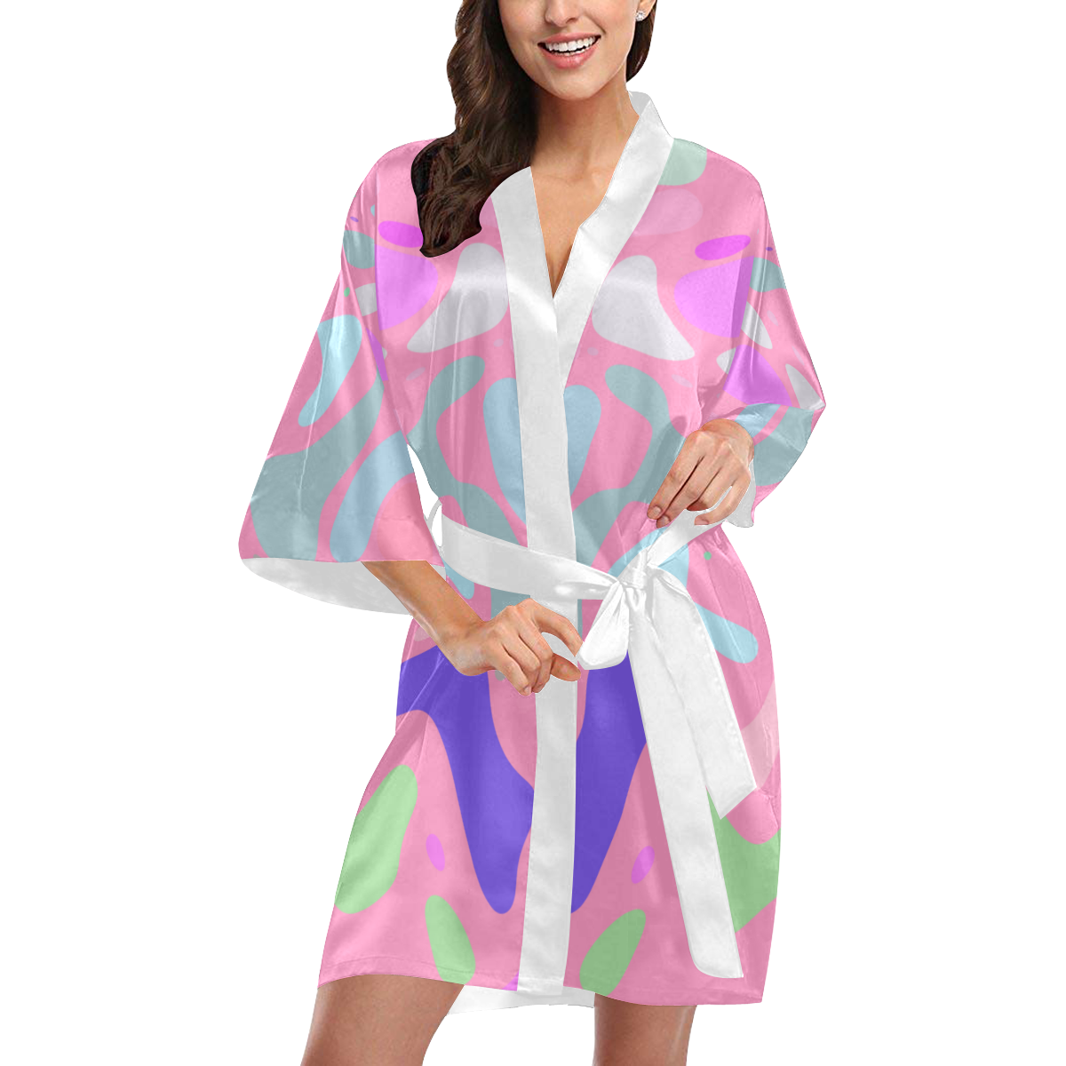 pastelspot Kimono Robe