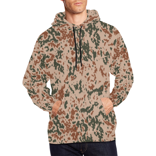 Finnish M04 Hellepuku hellekuvio Desert Camouflage All Over Print Hoodie for Men (USA Size) (Model H13)