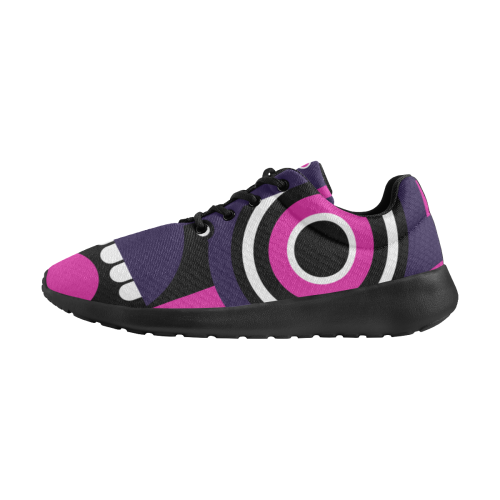 Pink Purple Tiki Tribal Men's Athletic Shoes (Model 0200)