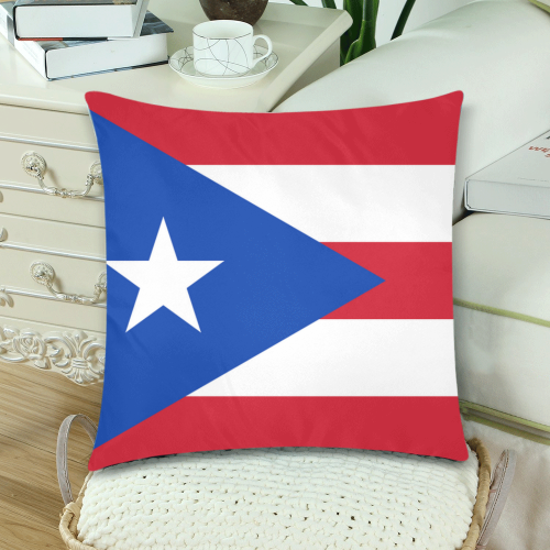 PUERTO RICO Custom Zippered Pillow Cases 18"x 18" (Twin Sides) (Set of 2)