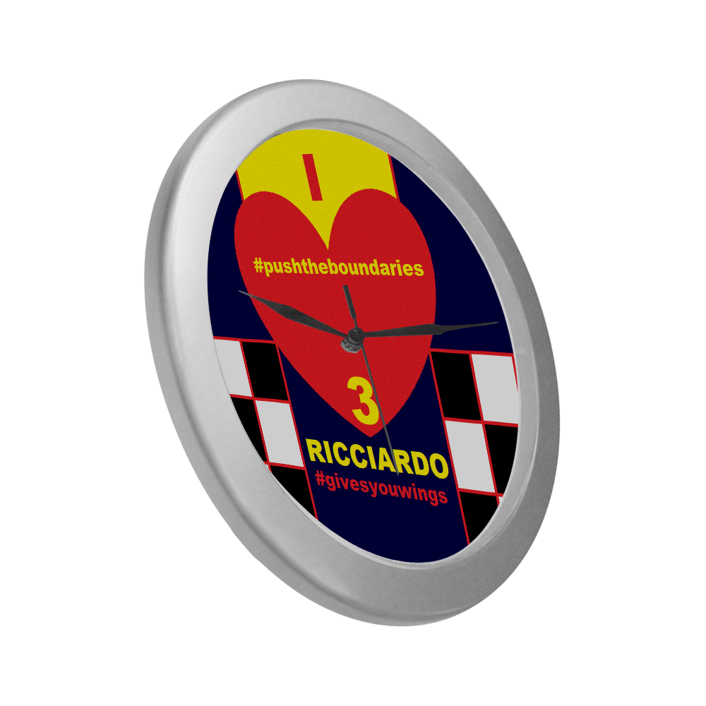 RICCIARDO- Silver Color Wall Clock