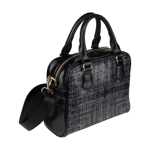 Ayumi Badu - New York Mondrian Modern Leather Shoulder Handbag (Model 1634)