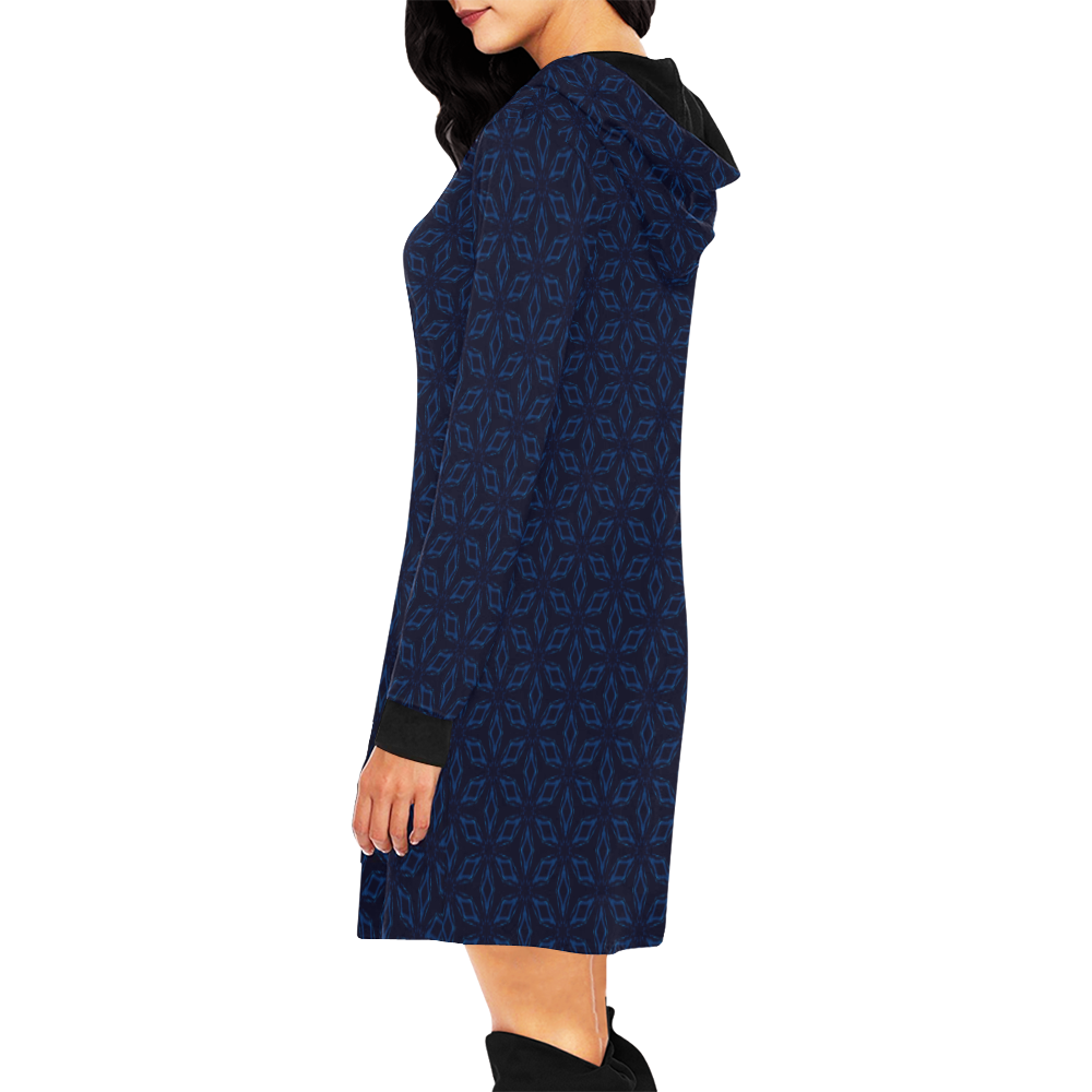 Kettukas BT #11 All Over Print Hoodie Mini Dress (Model H27)
