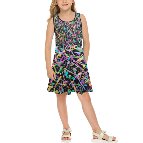 Starlight Girls' Sleeveless Sundress (Model D56)