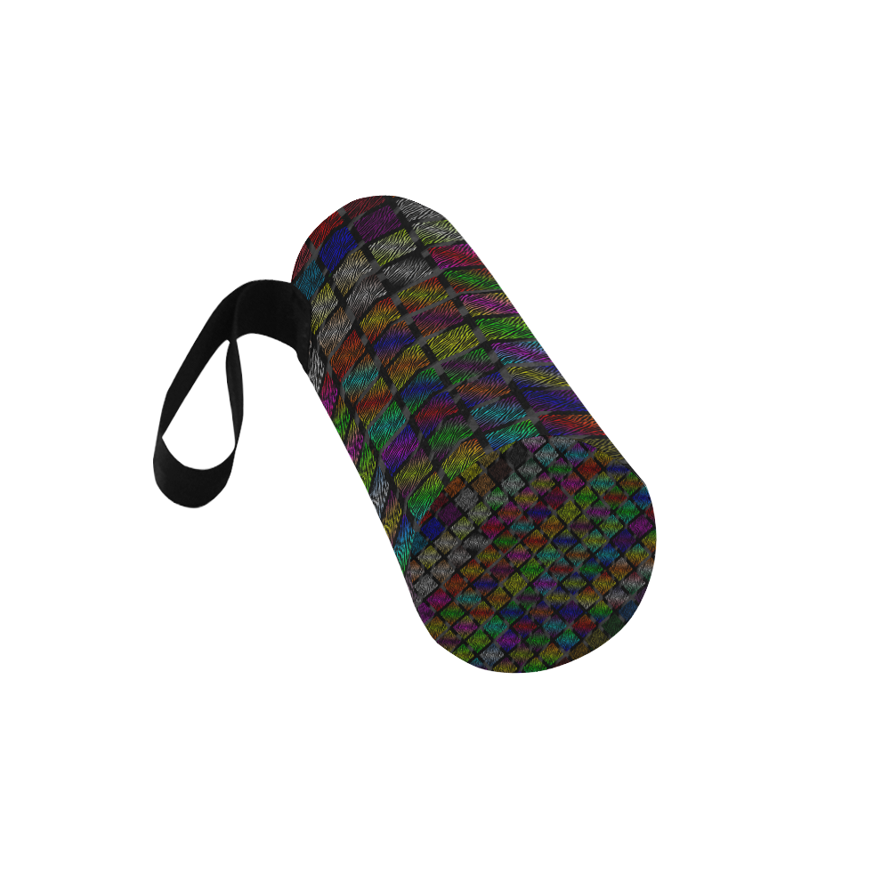 Ripped SpaceTime Stripes Collection Neoprene Water Bottle Pouch/Large