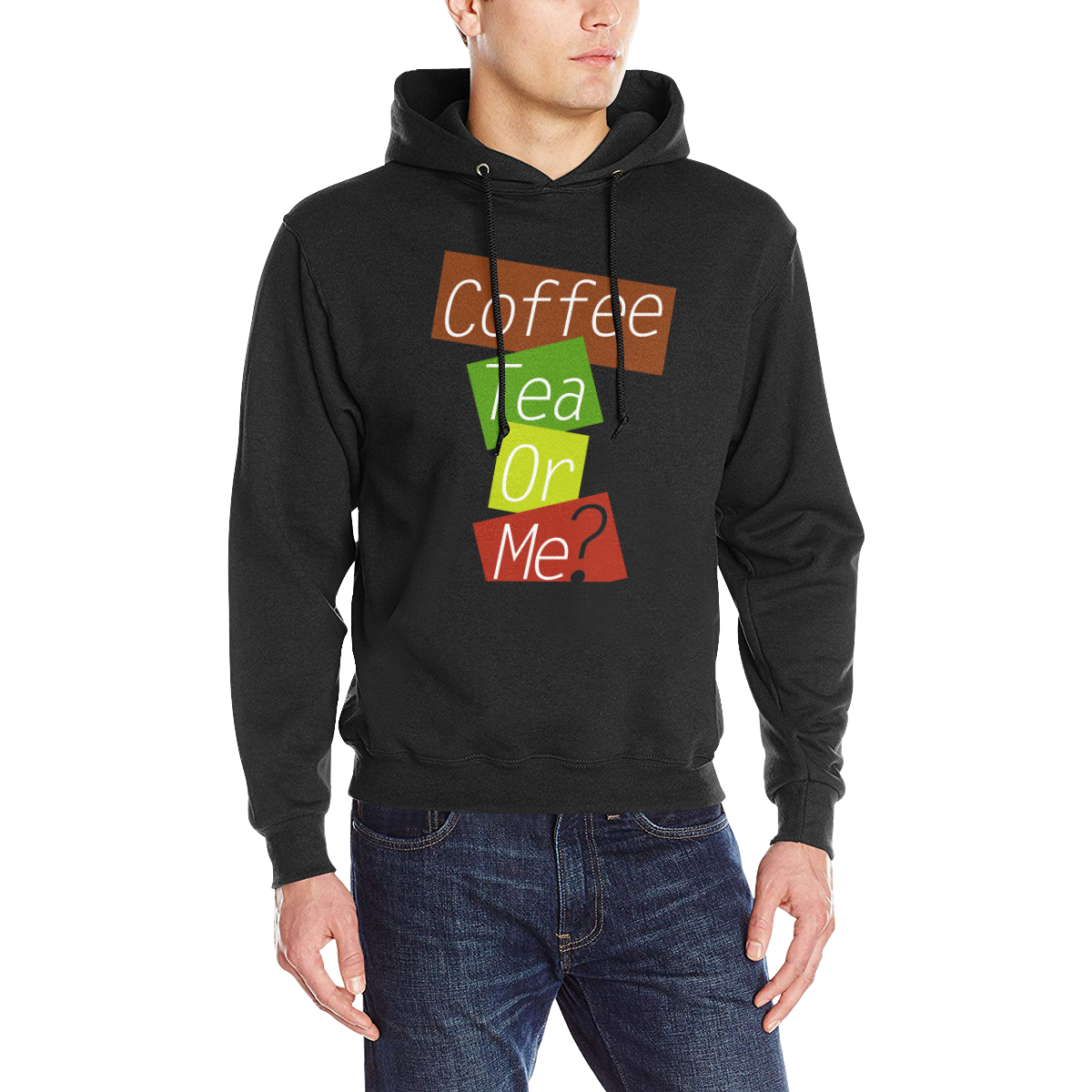 Coffee Men's Classic Hoodie (Model H17)